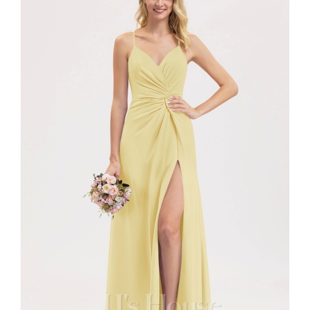JJ House Daffodil Size 12 Bridesmaid Dress